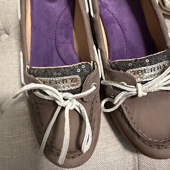 🔥 Sperry Top Sider Wedge Heels with Sequins - Picture 3 of 13